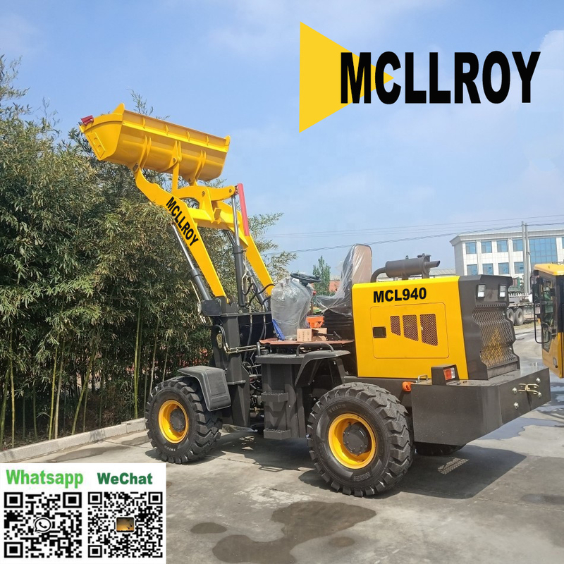 3500mm Max. Dump Clearance Compact Front End Wheel Loader 2200kg Rate Load Mini Front End Wheel Loader