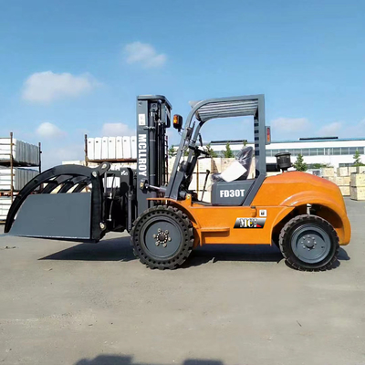 Kolay Bakım Dizel Tüm Arazi Forklift Kamyon Yukarı Koruma Yüksekliği 2210 mm