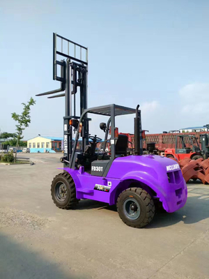 Geliştirilmiş Verimlilik Dizel Off-Road Forklift Kamyoneti En Yüksek İzinli Eğim 20 °