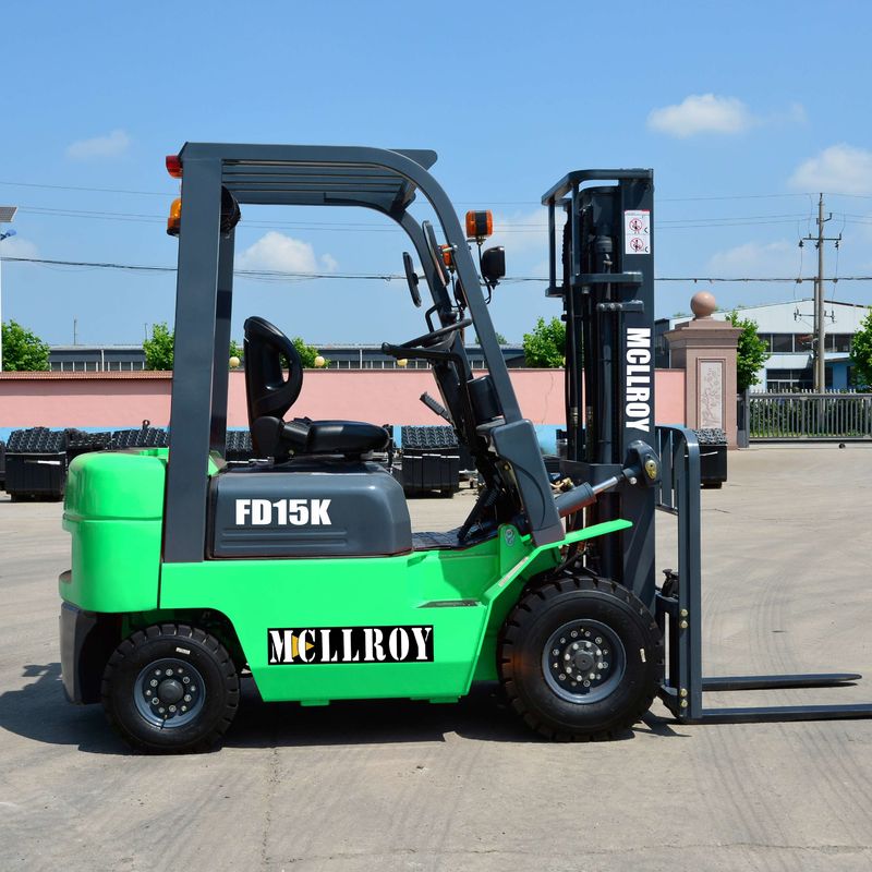 1500mm Fork Size Diesel Powered Forklift FD15 Max Working Speed 13.5 Km/H