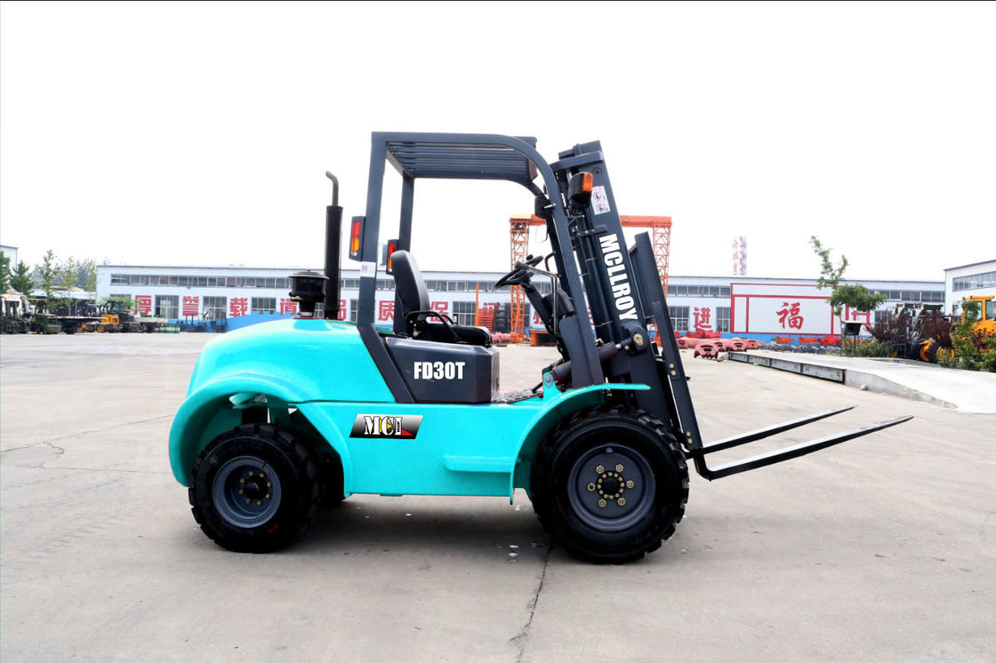 Easy-To-Use Diesel Four-Wheel Drive  Forklift Truck Working Pressure18.5 Mpa
