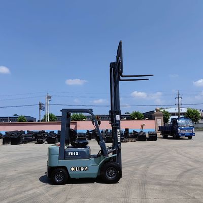 1500 mm Fork Size Dizel Güçlü Forklift FD15 Maksimum Çalışma Hızı 13.5 Km/H