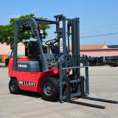 32KW Motor Karşı ağırlık Forklift FD15 Hava / Katı Lastik Tipi